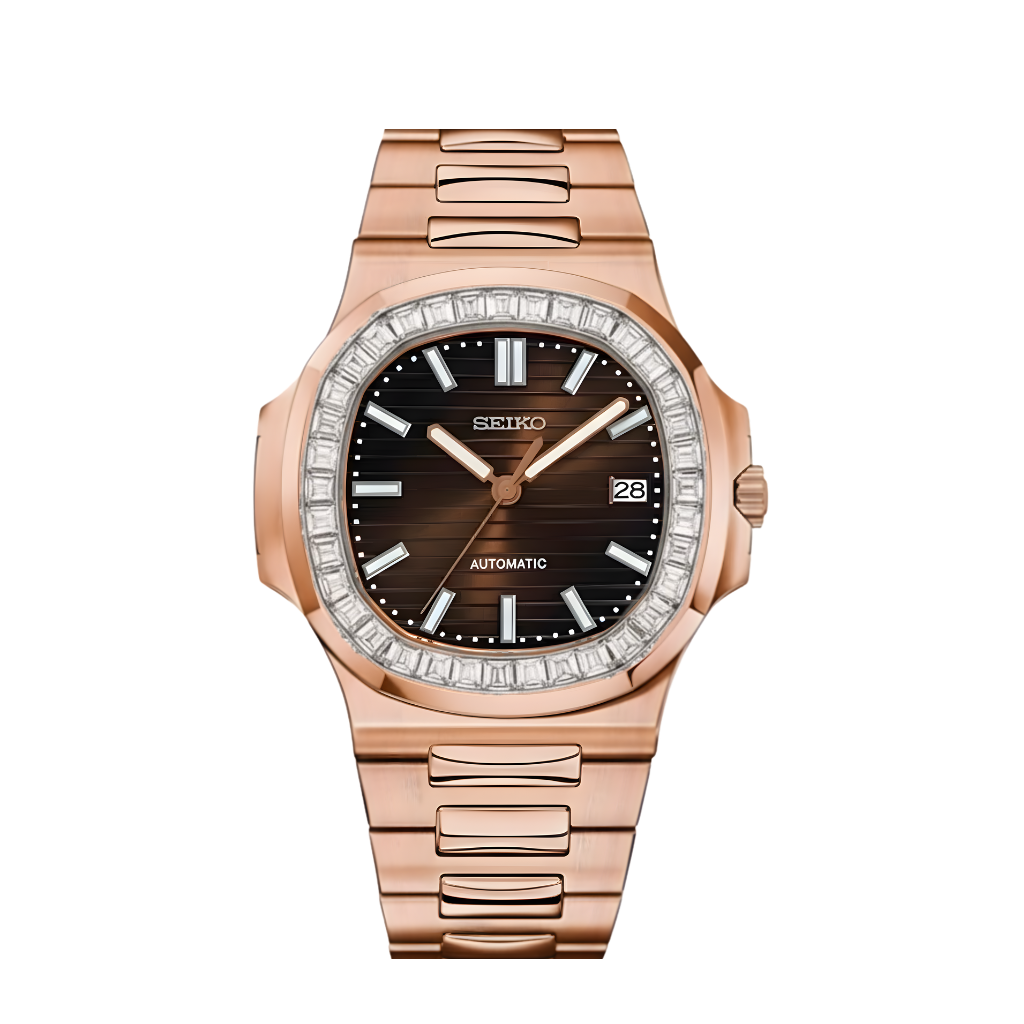 Seiko Mod Nautilus Diamants