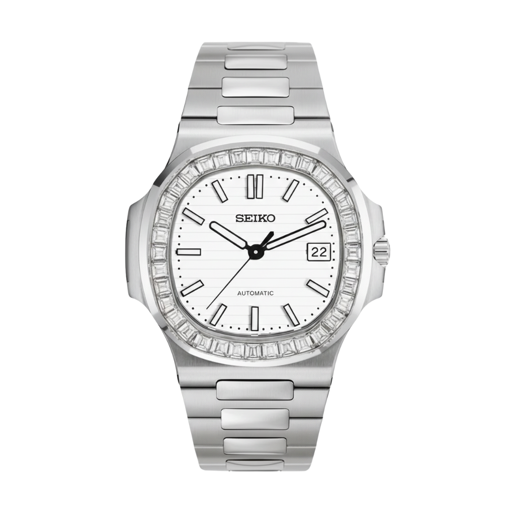 Seiko Mod Nautilus Diamants