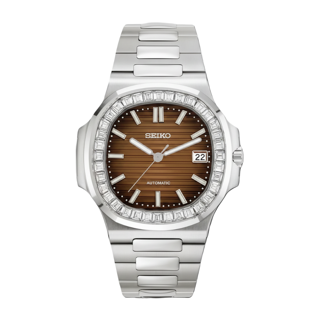 Seiko Mod Nautilus Diamants
