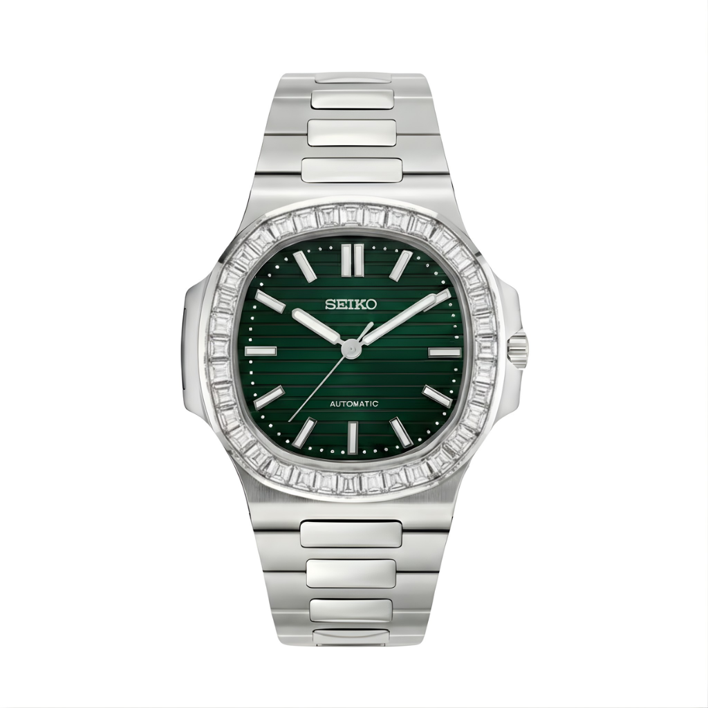 Seiko Mod Nautilus Diamants