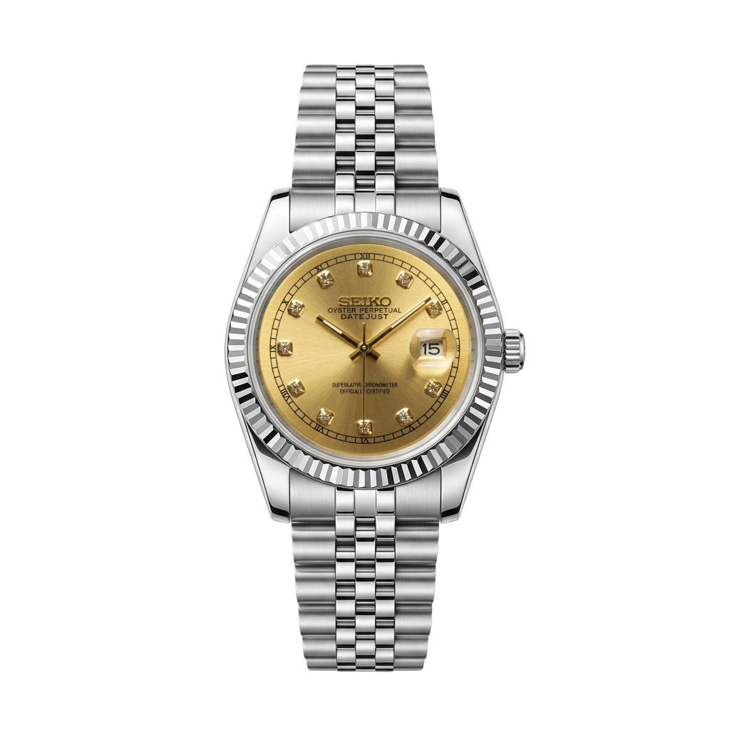 Seiko Mod Datejust Diamant