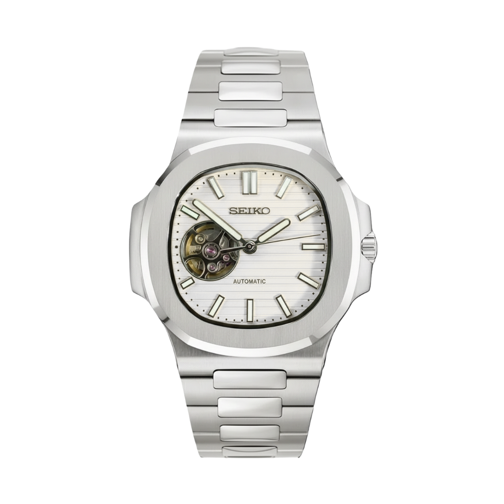 Seiko Mod Nautilus Coeur Ouvert