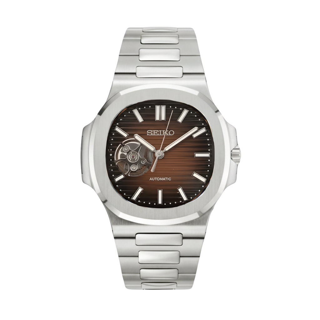 Seiko Mod Nautilus Coeur Ouvert