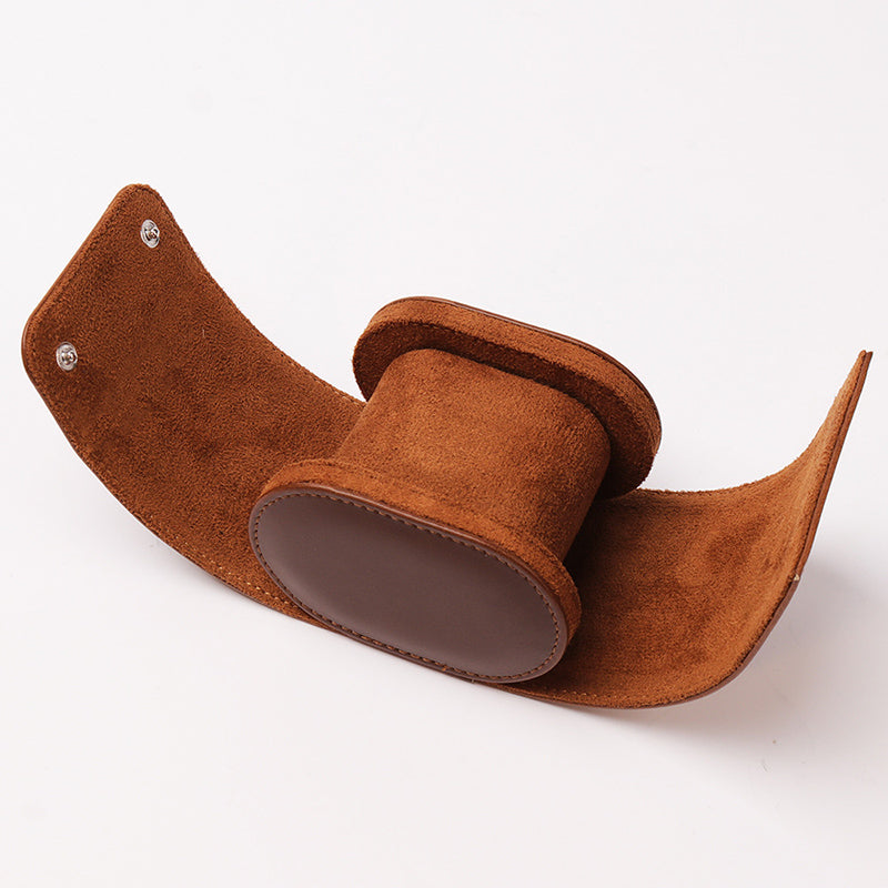 Boîte Cuir Marron Double Ouverture