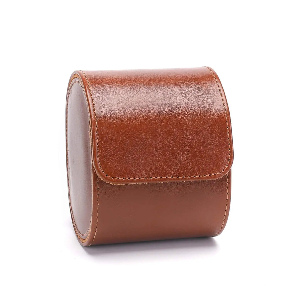 Boîte Cuir Marron Double Ouverture