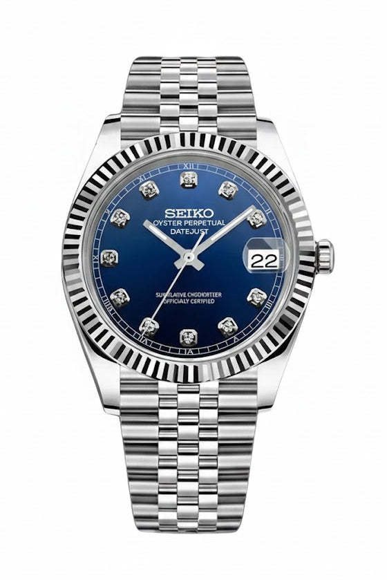 Seiko Mod Datejust Diamant
