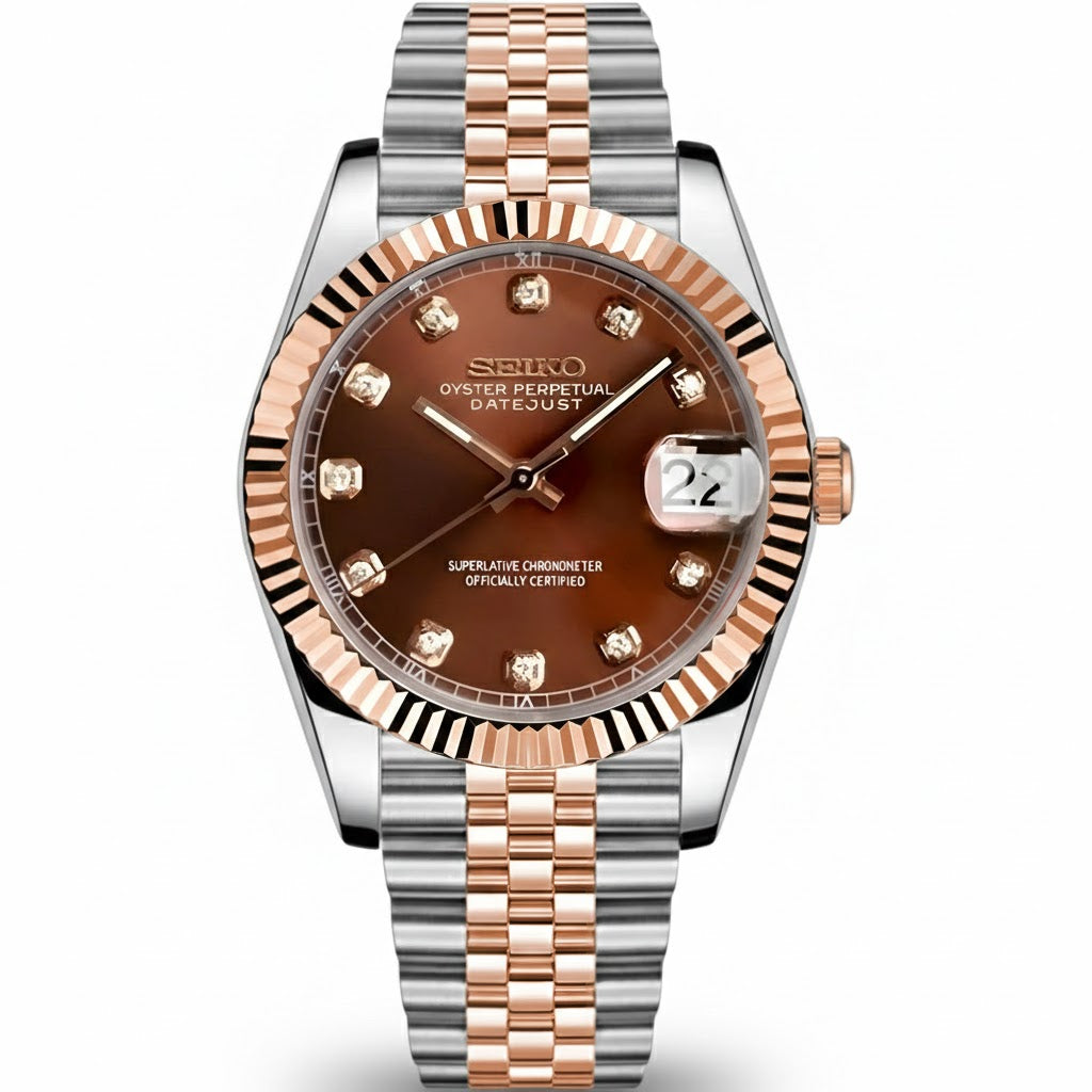 Seiko Mod Datejust Diamant